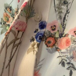 Floral Button-Up Blouse